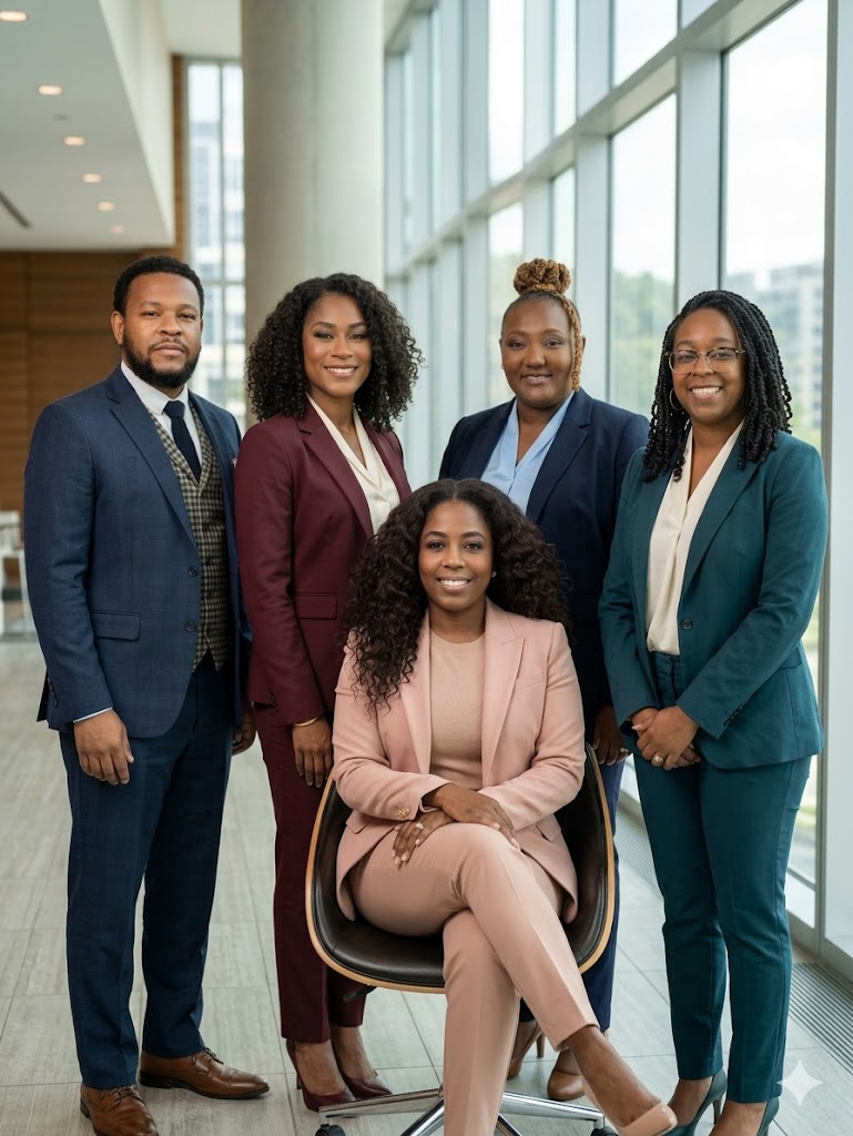 Geaux Uptown Solutions Board of Directors — Mario Jones, Tarean Thompson, Chaundra Jackson, and Erin Green